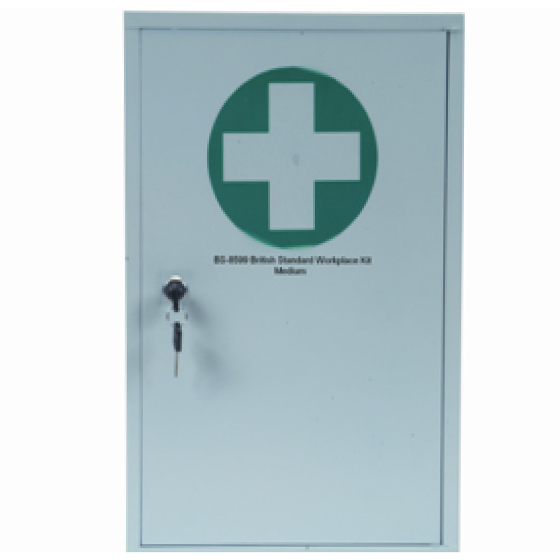 ArmorAid® First Aid Wall Mounted Cabinet - Filled with BSI Compliant Kit - Large Content Size